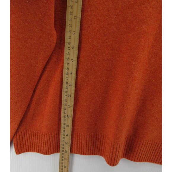 J Crew Sweater Large Lambs Wool 1/4 Zip Pullover Preppy Mock Neck - Picture 4 of 9